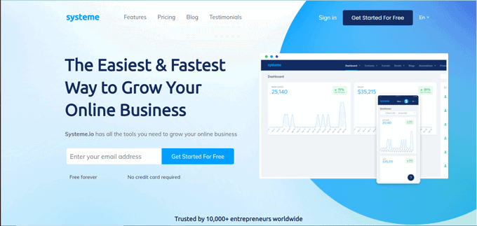 kajabi alternatives systeme.io – New First-class and cheaper all in one platform entrepreneurs