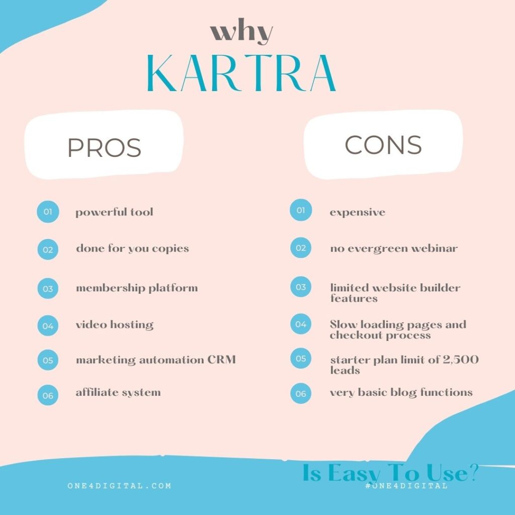 kartra pros and cons